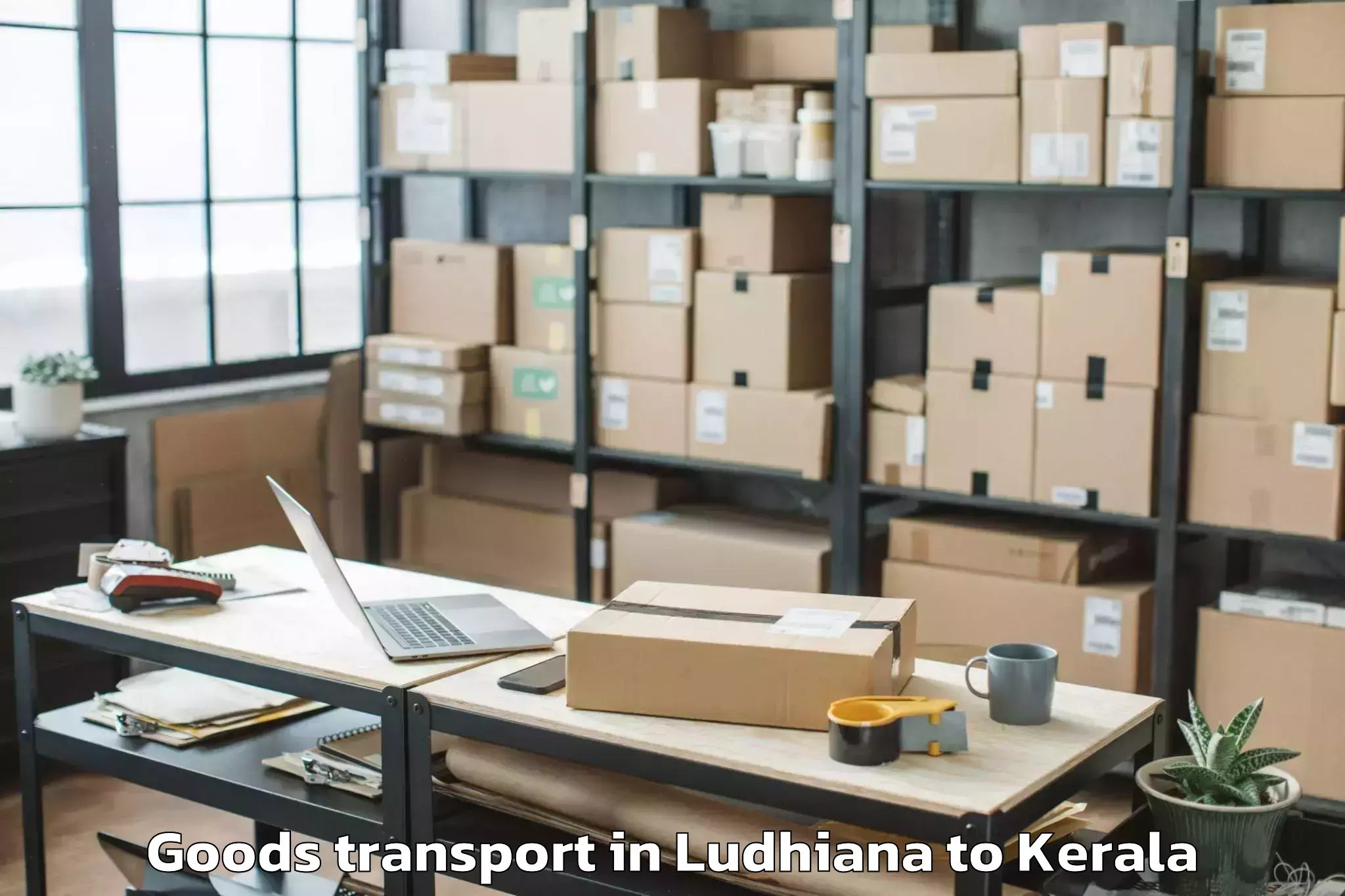 Book Your Ludhiana to Vadakkencherry Goods Transport Today